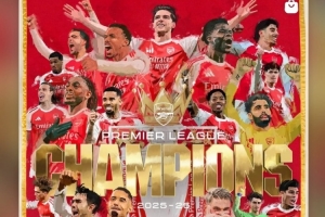 F1車手漢密爾頓轉(zhuǎn)發(fā)海報(bào)祝賀阿森納奪冠：COYG