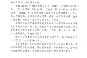 官方：原山東魯能泰山總經(jīng)理孫華行賄、進(jìn)行不正當(dāng)交易，禁足五年