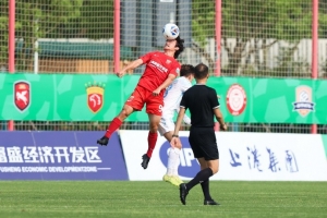 中乙第十輪，上海海港富盛經(jīng)開隊駐場1-0戰(zhàn)勝蘭州隴原競技隊