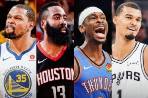 NBA官方預(yù)熱西決天王山：上一次西決2-2還是18年火箭VS勇士！