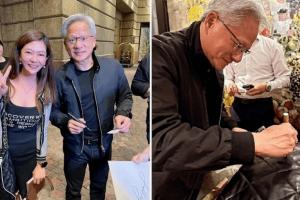 臺灣偶遇黃仁勛！粉絲搶買單 大佬回應(yīng)：我比較有錢